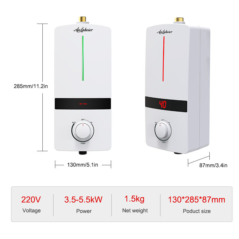 Проточный водонагреватель 5500W IPX4 для США