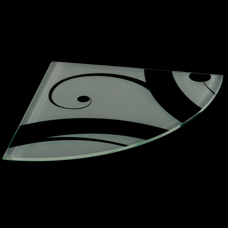 Clear Tempered Glass Corner Shelf