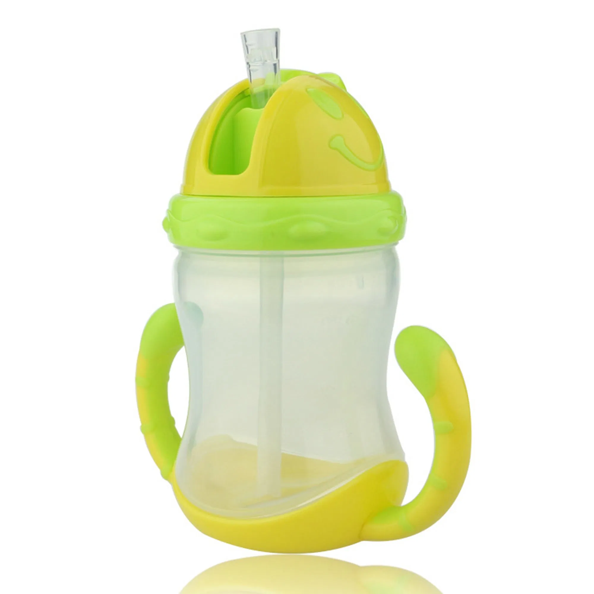 Click Lock Weighted Straw Cup 7 Ounce Blue Green Pack of 2 Sippy Cups