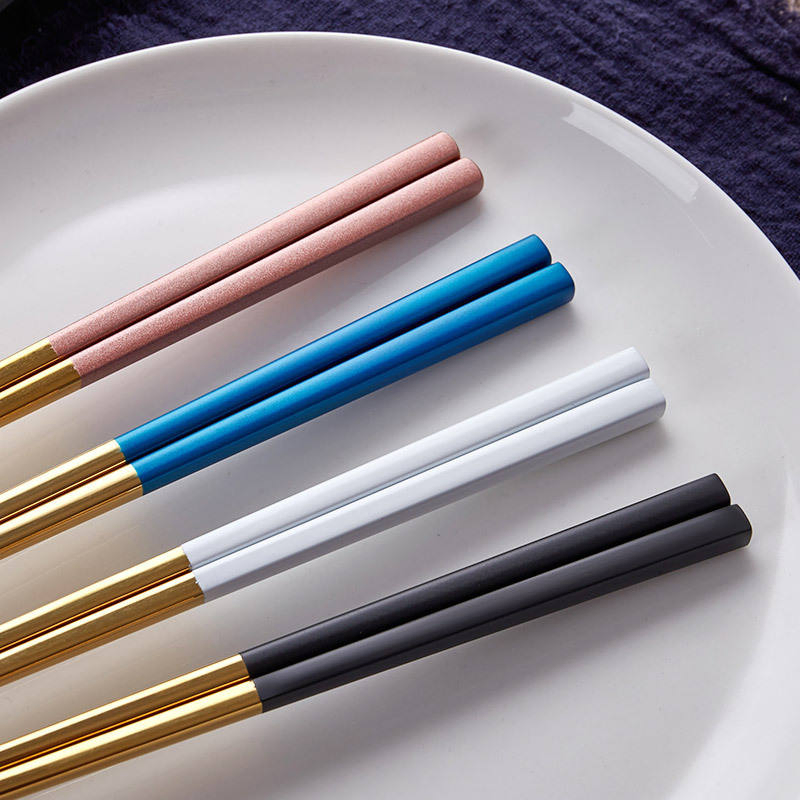 Deacory Wholesale Chinese Stainless Steel Restaurant Chopsticks Set for Wedding