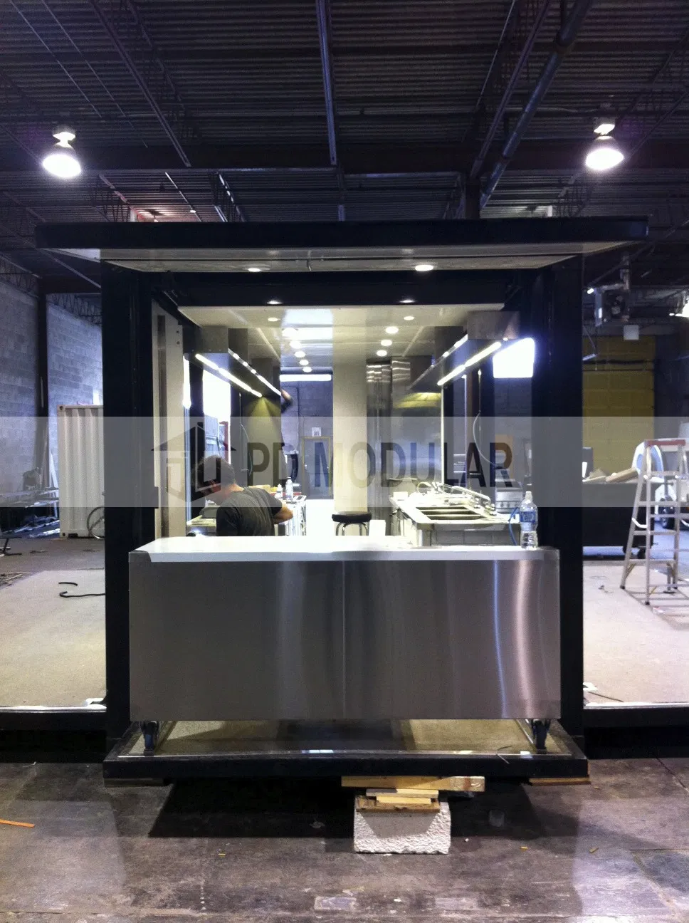 Special Comfortable Prefabricated Modern Mobile Flip Coffee Shop