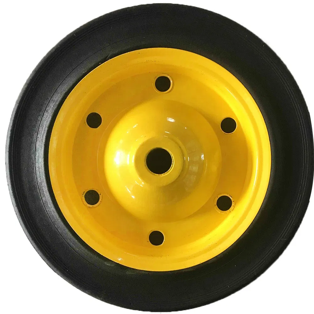 Wb3800 Wheelbarrow 13X3 Inch Puncture Proof Solid Rubber Wheel for South Africa