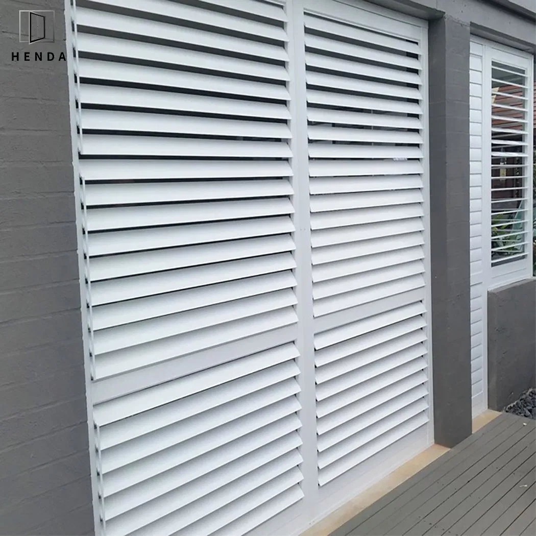 Wholesale Price Aluminium Louvers Blades Double Swing Door for House Building