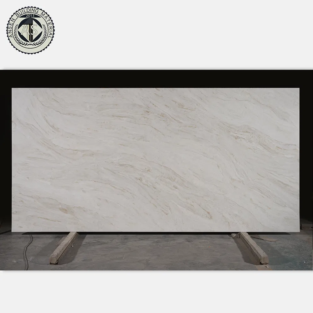 Taj Mahal Artificial Quartz Stone for Kitchen/Bathroom Countertop and Building Material