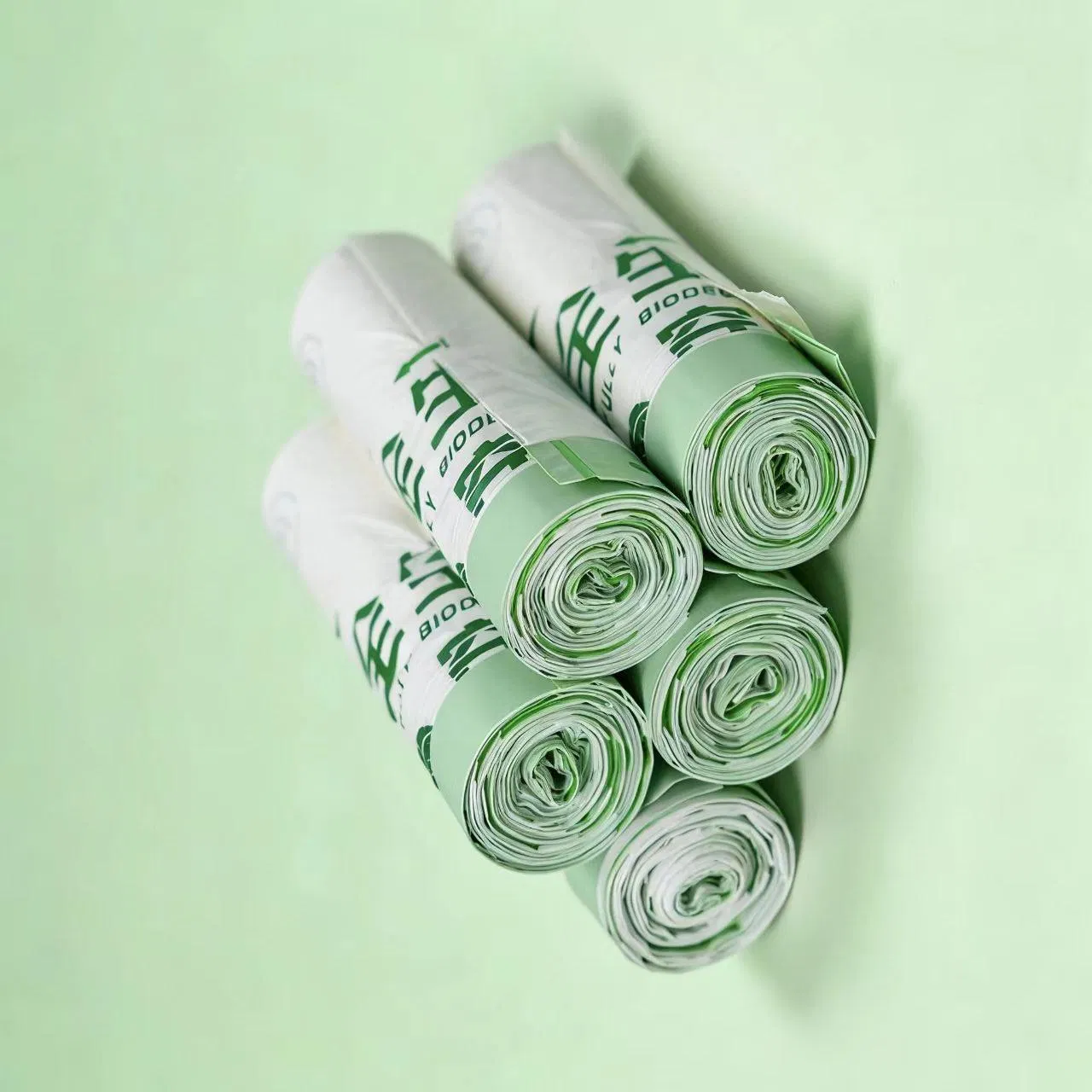 Eco Friendly 100% Rubbish Bag Plastic Trash 4 Gallon Drawstring Garbage Bags