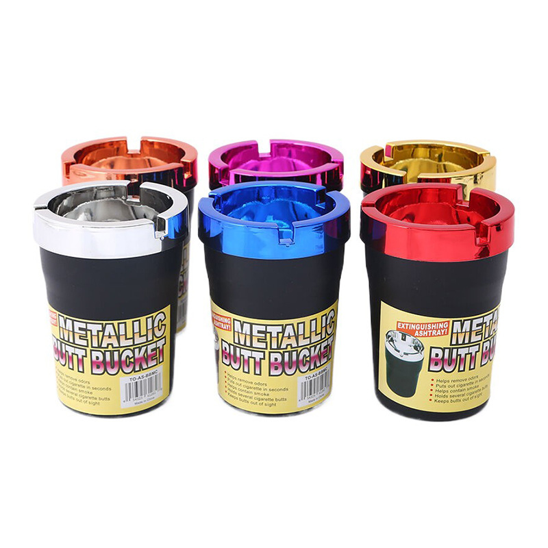Smoking Accessories 65g 82mm*110 Mixed Color Ashtray Plated Color Home Use Ash Tray Wholesale Price