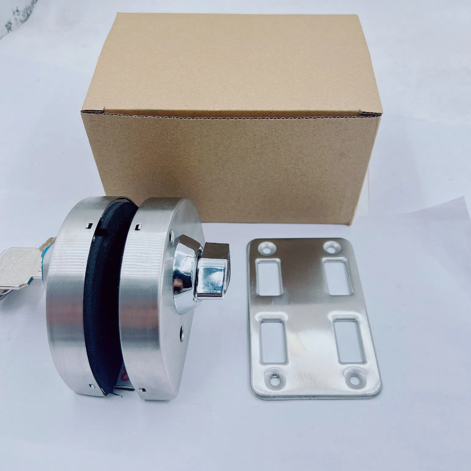 Semi Round Glass Door Stainless Steel 304 Center Lock