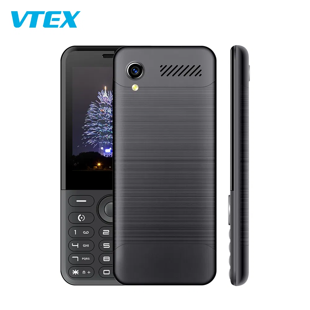 Кнопочный телефон 2.8 дюйма, черный, 2G