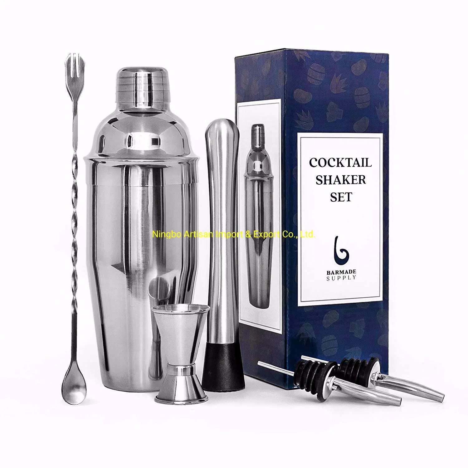Factory Set Double Jigger Liquor Pourers Professional Cocktail Shaker
