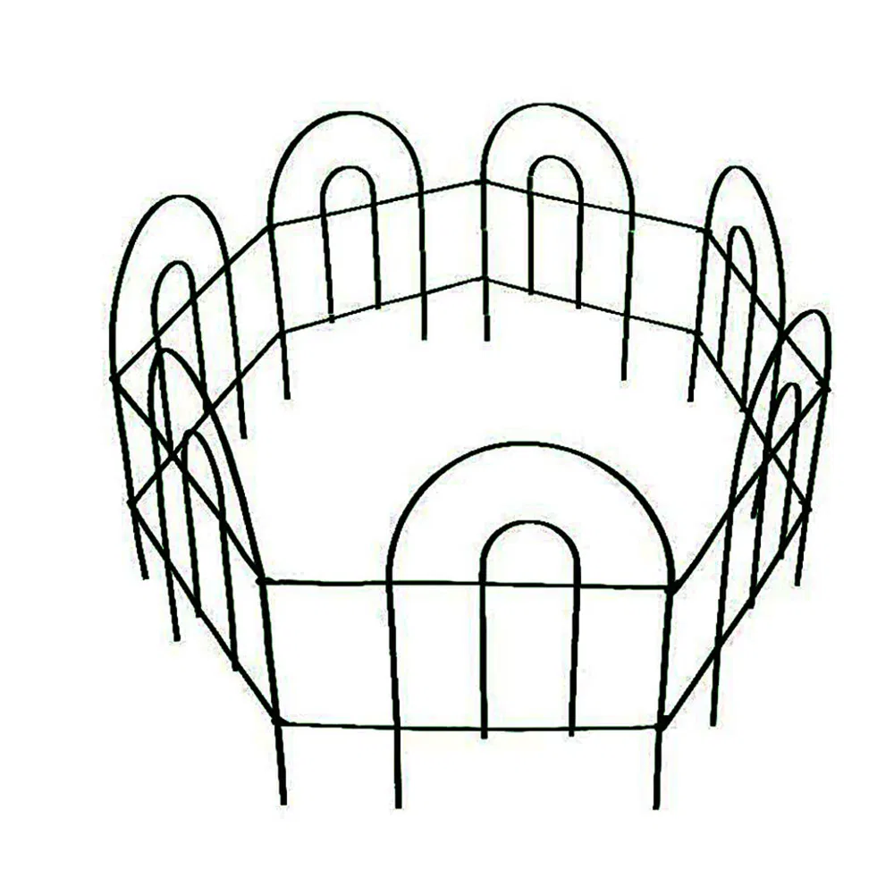 Heavy Duty 5PCS Mini Steel Edging Garden Durable Security Fence for Farm Garden/Agricultural Tools