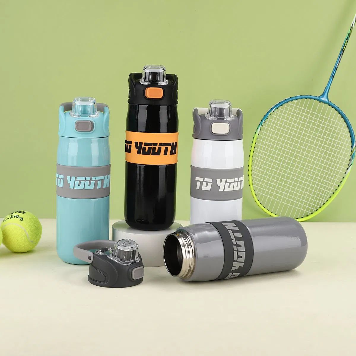 Вакуумный термос с одной рукой, 24 унции, нержавеющая сталь