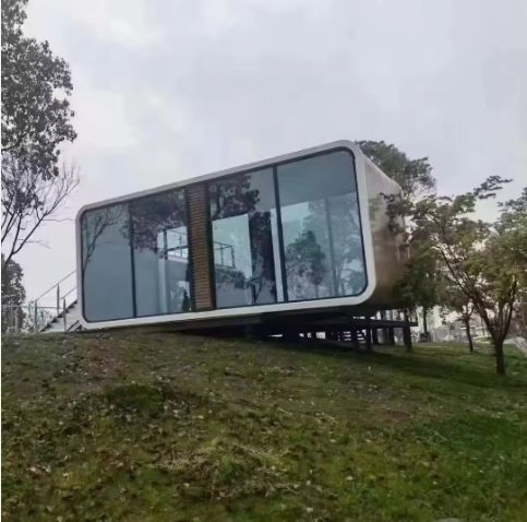 Hot Sale Prefabricated Luxury Small Apple Cabin House for Sale Prefab Portable 10FT 20FT 30FT 40FT Office Pod Acoustic Container Home