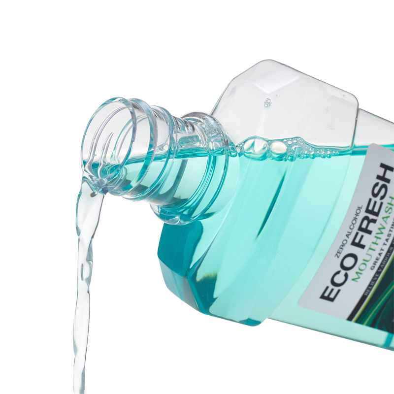 Custom Logo Wholesale 250ml 500ml Teeth Whitening Herbal Fresh Mint Portable Mouthwash for Bad Breath Reduce Plaque