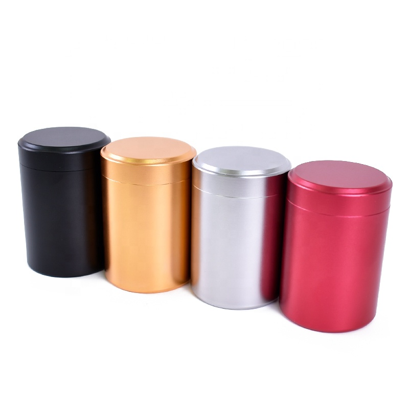 Custom Smell Proof Airtight Aluminum Metal Herb Tobacco Storage Container Stash Jars