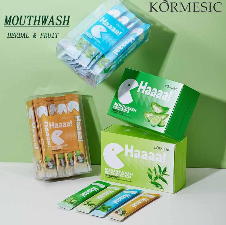 Online Wholesale and Retail Disposable Portable Teeth Whitening Oral Care Cleans Teeth Travel Size Mini Strip Mouthwash with Aloe Coconut Mint Green Tea