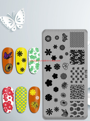 Custom Rich Patterns Exquisite Metal Nail Art Stamping Plate