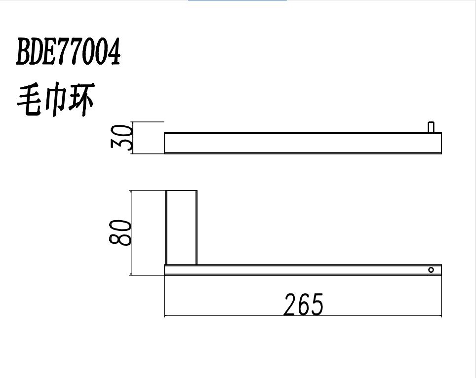 Полотенцедержатель квадратный из нержавеющей стали 304