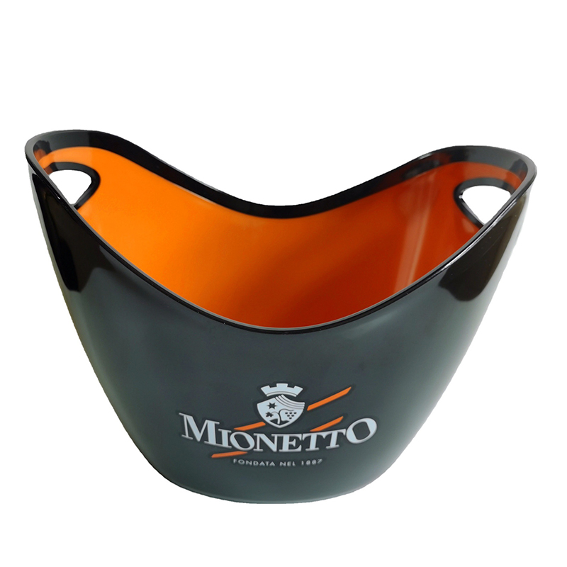 Customized Pink Color Plastic Beer Ice Bucket