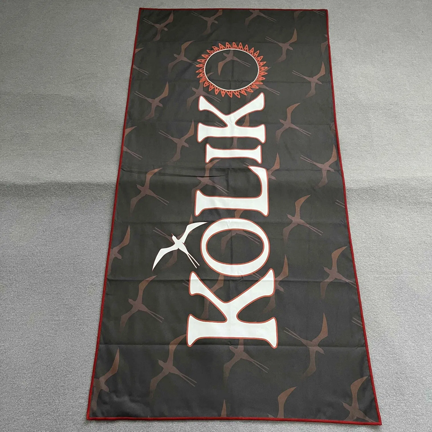 Custom Printed Double Sided Microfiber Suede Sand Free Towel