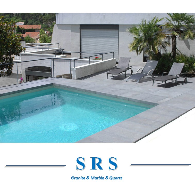 Natural White Beige Limestone Stone Pool Coping Outdoor Limestone Tile