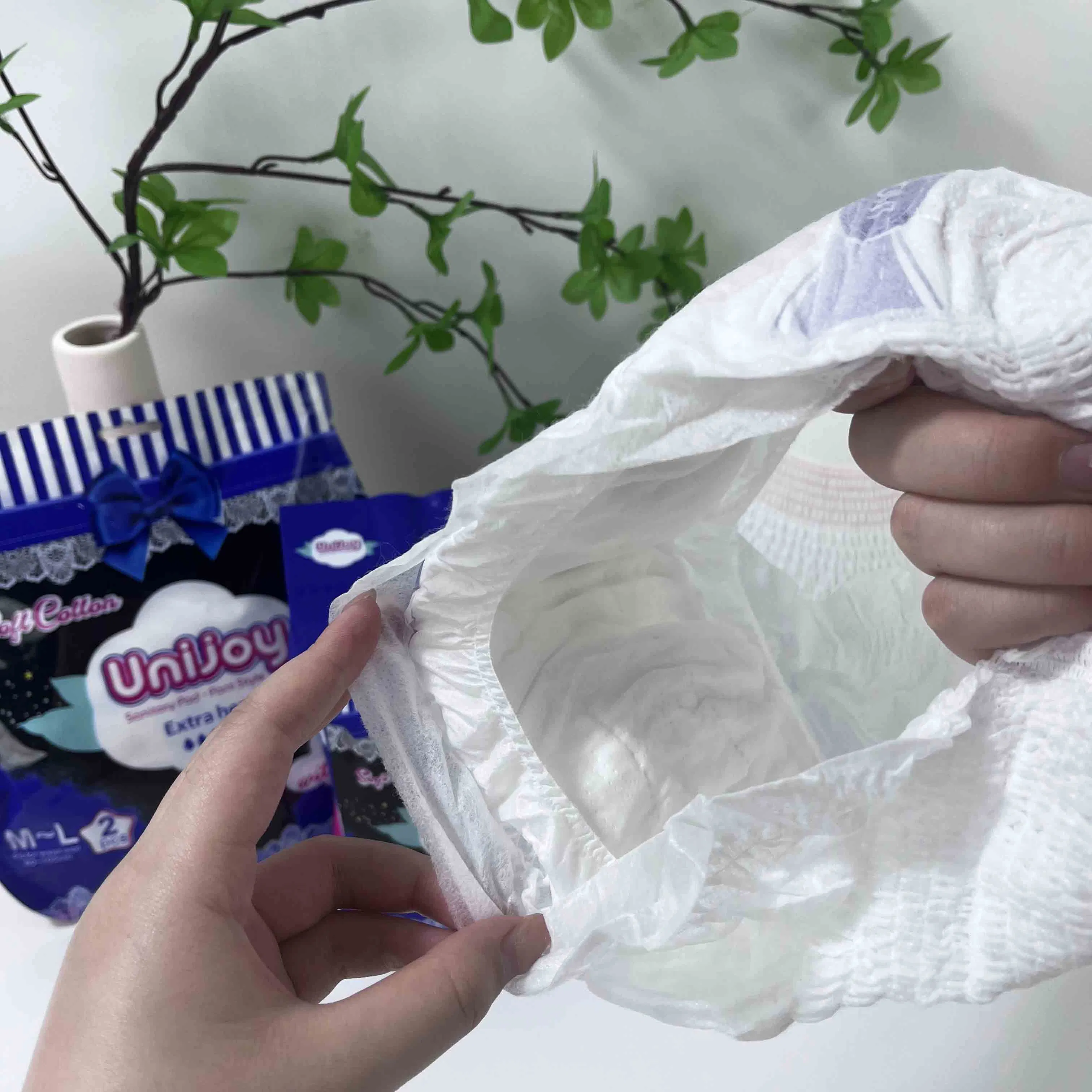 Disposable Underwear Pants Sanitary Napkin for Night Use