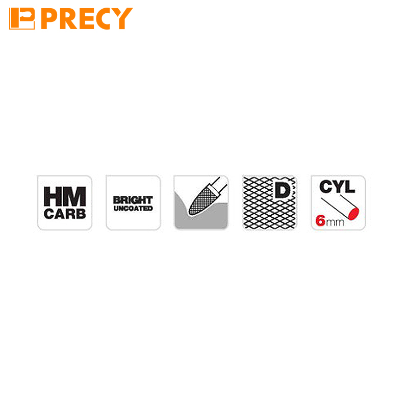 Фреза цилиндрическая твердосплавная D-хвостовик