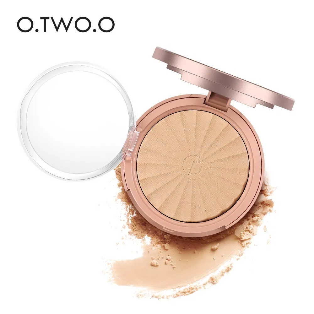 Otwo42 Powder Pressed Powder Custom Logo Private Label Face Makeup Compact Powder Highlighter Foundation Pressed Setting Powder