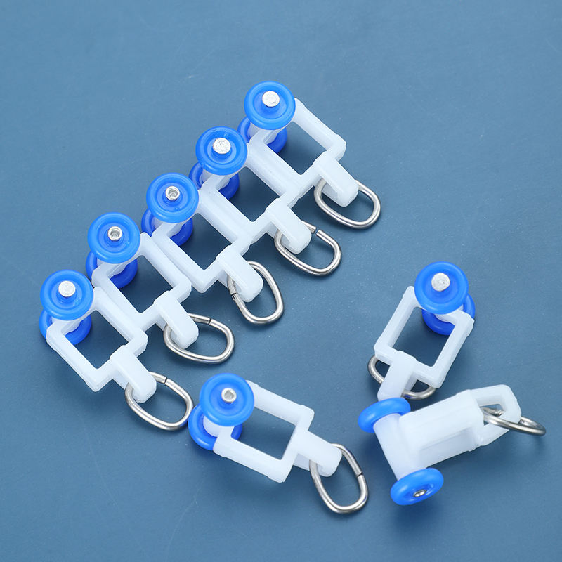 Motorized Slide Curtain Rails Curtain Factory Directly Supply Simple Style Fold Curtain Track Pulley