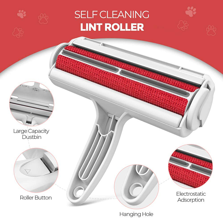 Reusable Cat and Dog Hair Remover for Furniture, Couch, Carpet, Car Seats and Bedding - Eco-Friendly, Portable, Multi-Surface Lint Roller & Animal Fur Removal