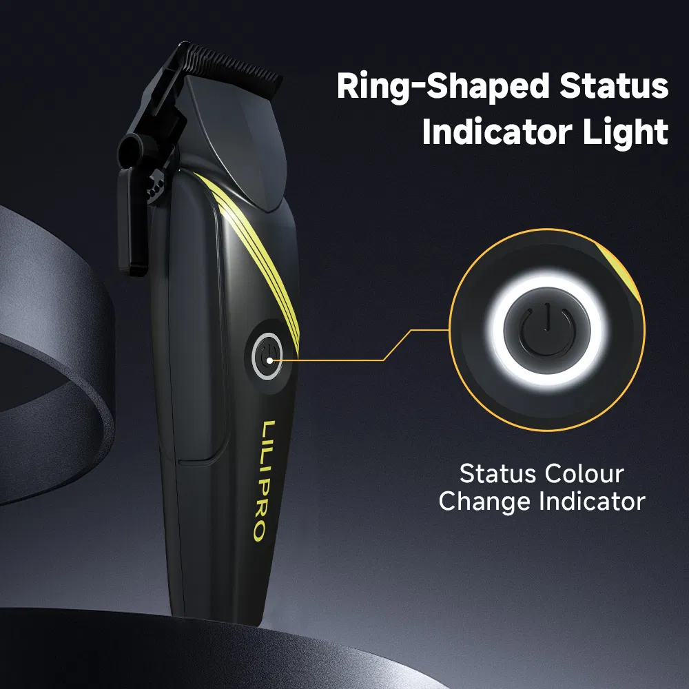 Lilipro L4 Professional Cordless Rechargeable Metal Hair Clippers 8000+Rpm Blade Men Dlc Combination Fade Hair Clippers Man