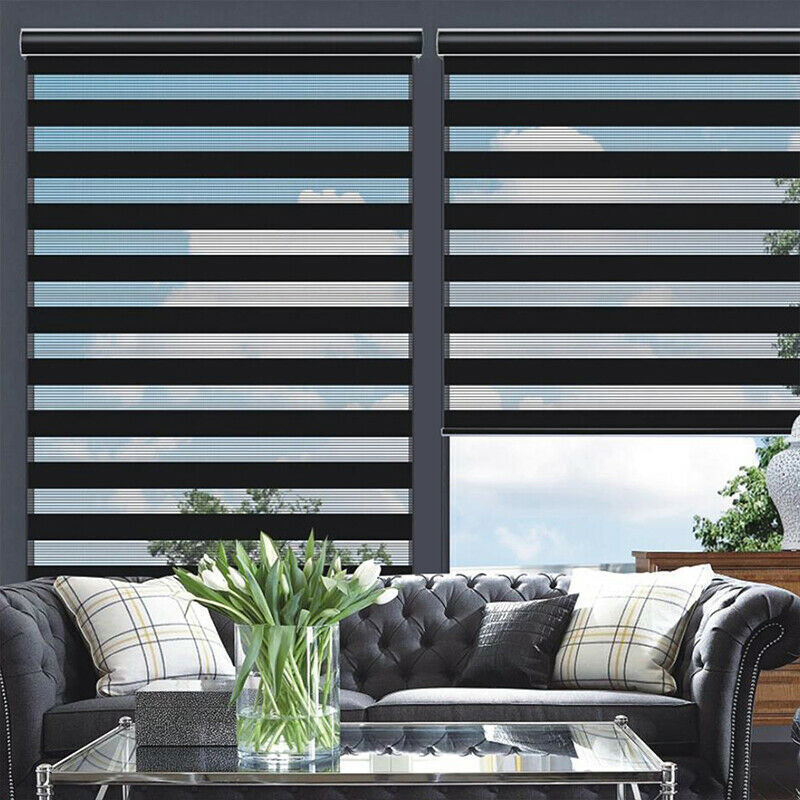Anti-UV Fabric Zebra Blinds Customized Window Covering