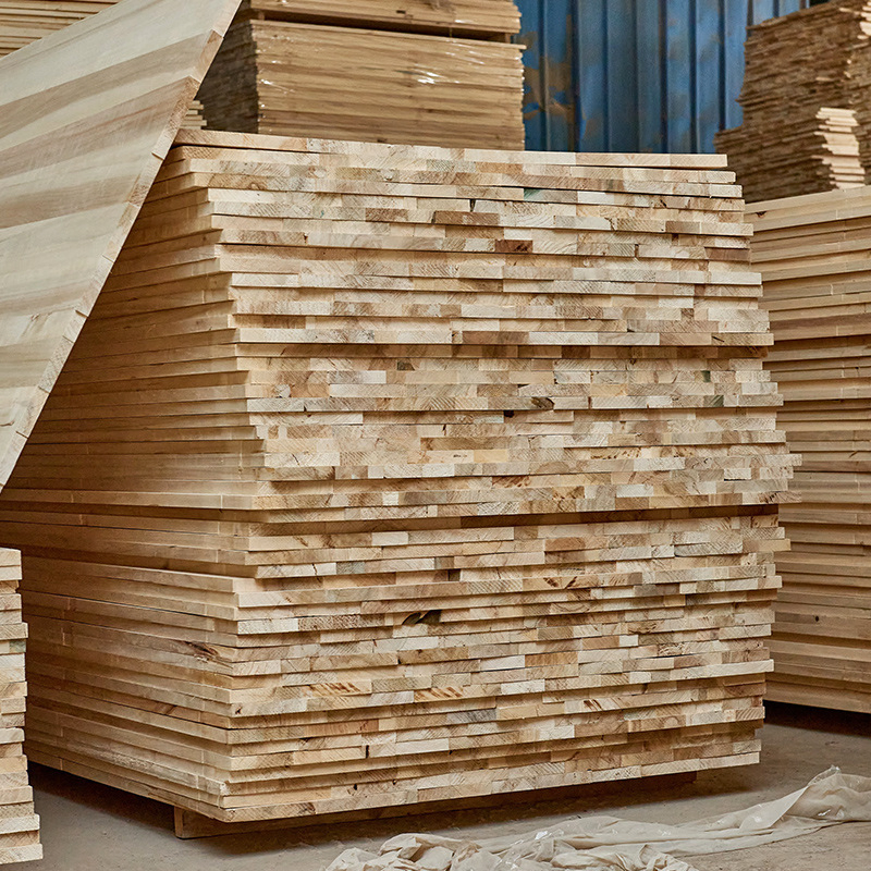 Customize Size Paulownia Poplar Pine Solid Wood Finger Joint Board