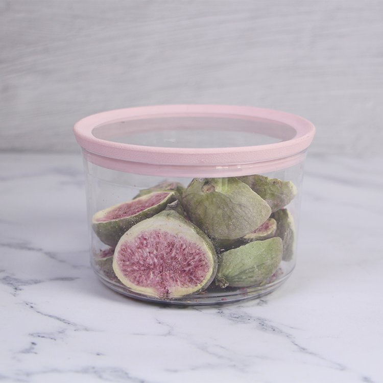 High Quality Plastic Round Airtight Clear Coffee Food Storage Container Set