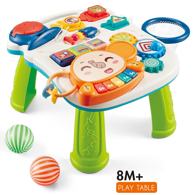 Amazon Hot Sell 5 in 1 Activity Learning Table Trolley Ride on Toys Kid Scooter Stroller Baby Walker with Wheels and Seat Music