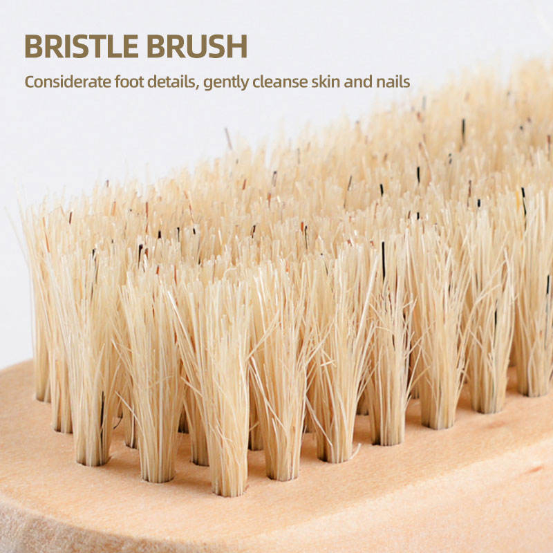Bath Body Brush Long Handle Bath Back SPA OEM Natural Bamboo with Boar Bristle Hair Bath Brush