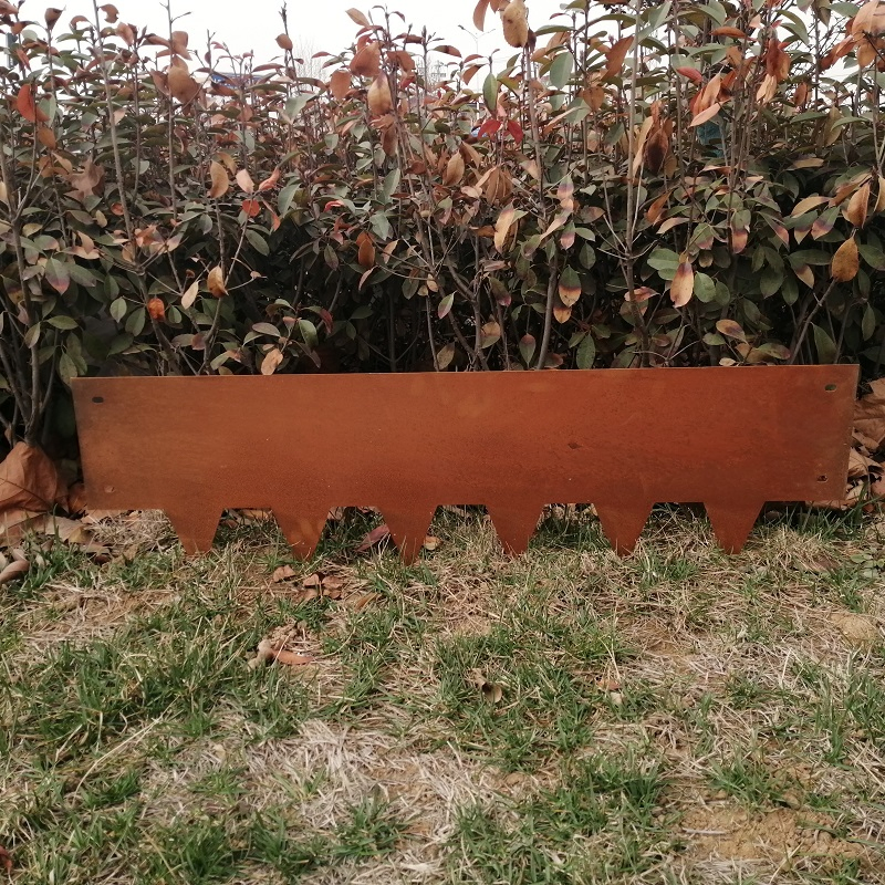 Outdoor Metal Lawn Edging Border Corten Steel Garden Edge