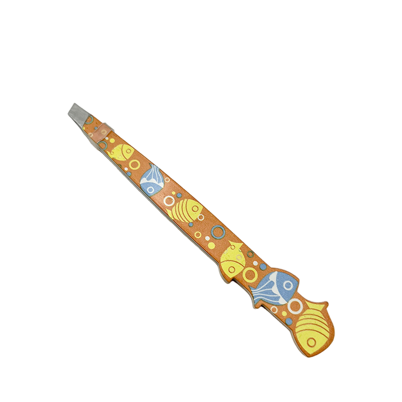 Cute Stainless Steel Slant Tip Eyebrow Tweezers in Animal Shape for Girls