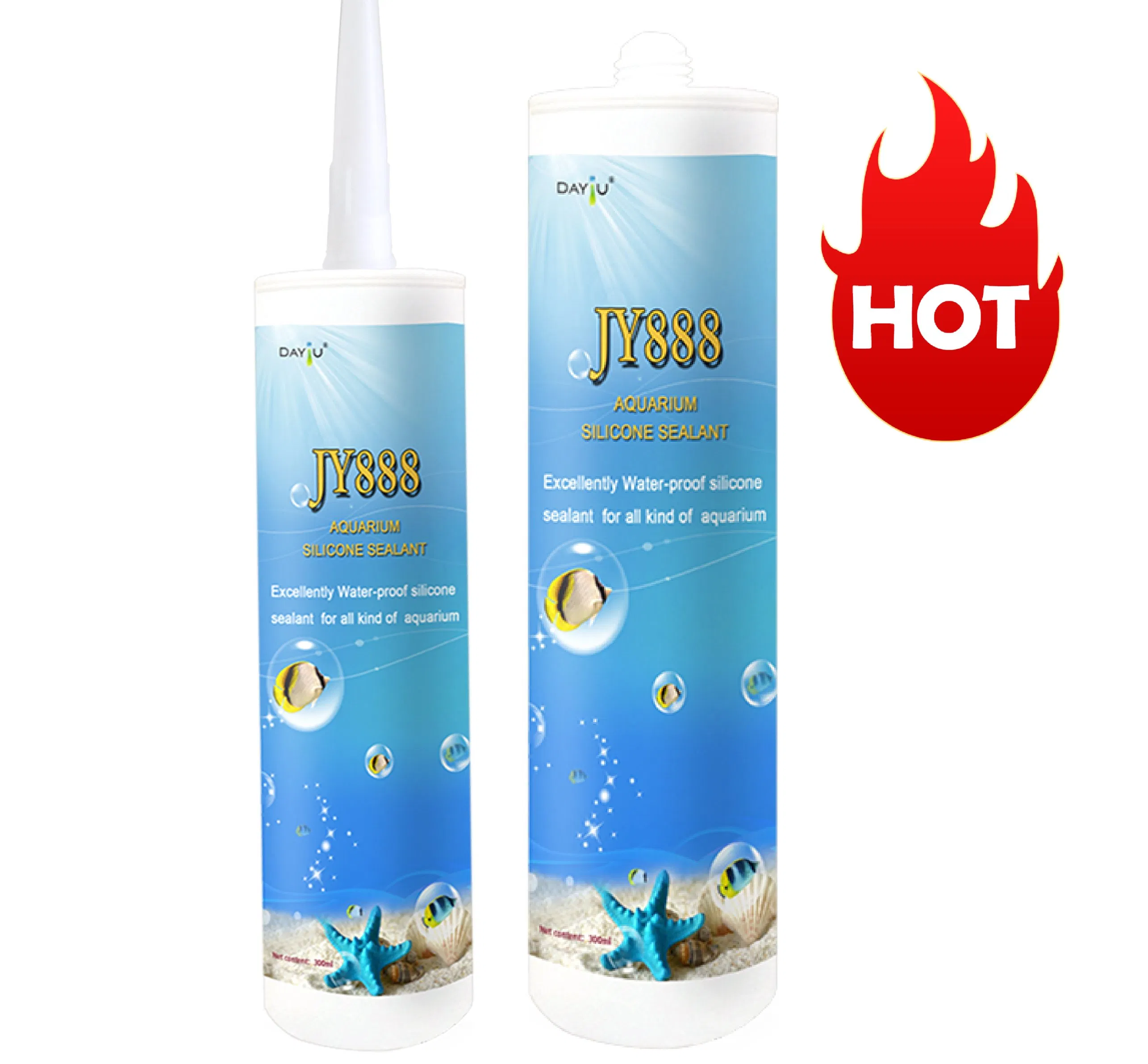 Custom Packaging Design Waterproof Silicone Sealant Tube for Fish Tank Aquarium