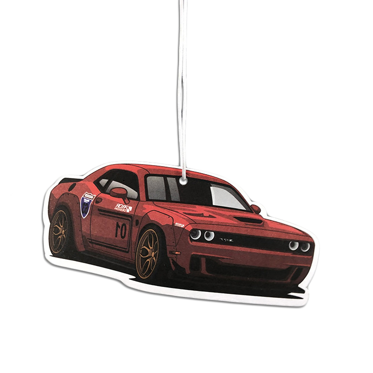 Irregular Shape Car Air Freshener Scents Paper Card Refresher Perfume Paper Hanging
