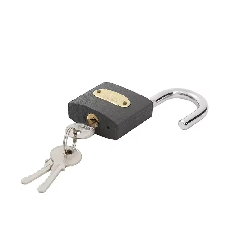 Black Body Hardened Padlock Heavy-Duty Padlock for Storage Units and Garages