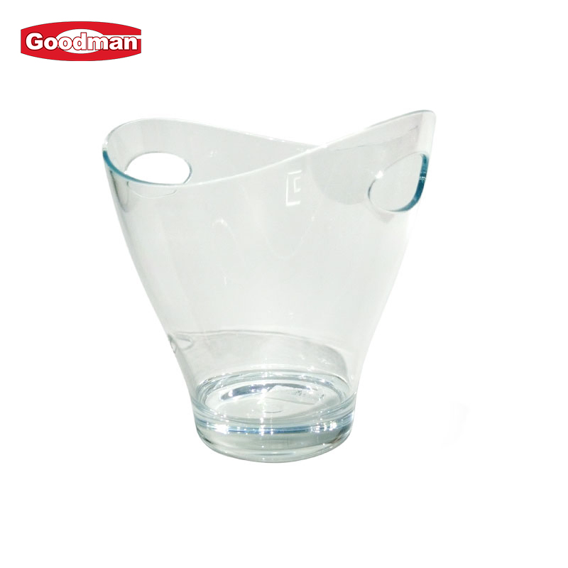 Restaurant Bar Table Whiskey Champagne Cooler Plastic Wine Bottle Holder Clear Ice Bucket Plastic Beverage Tub