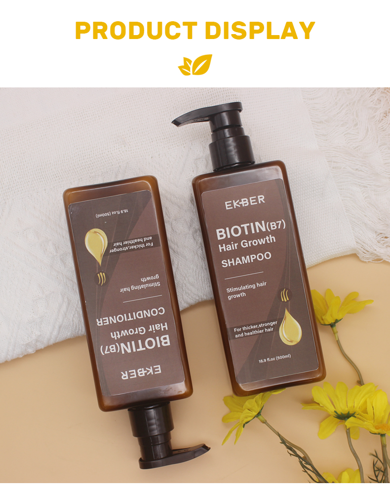 Private Label Organic Coconut Oil Hair Care Moroccan Argan Oil Biotin Hair Growth Shampoo Conditioner