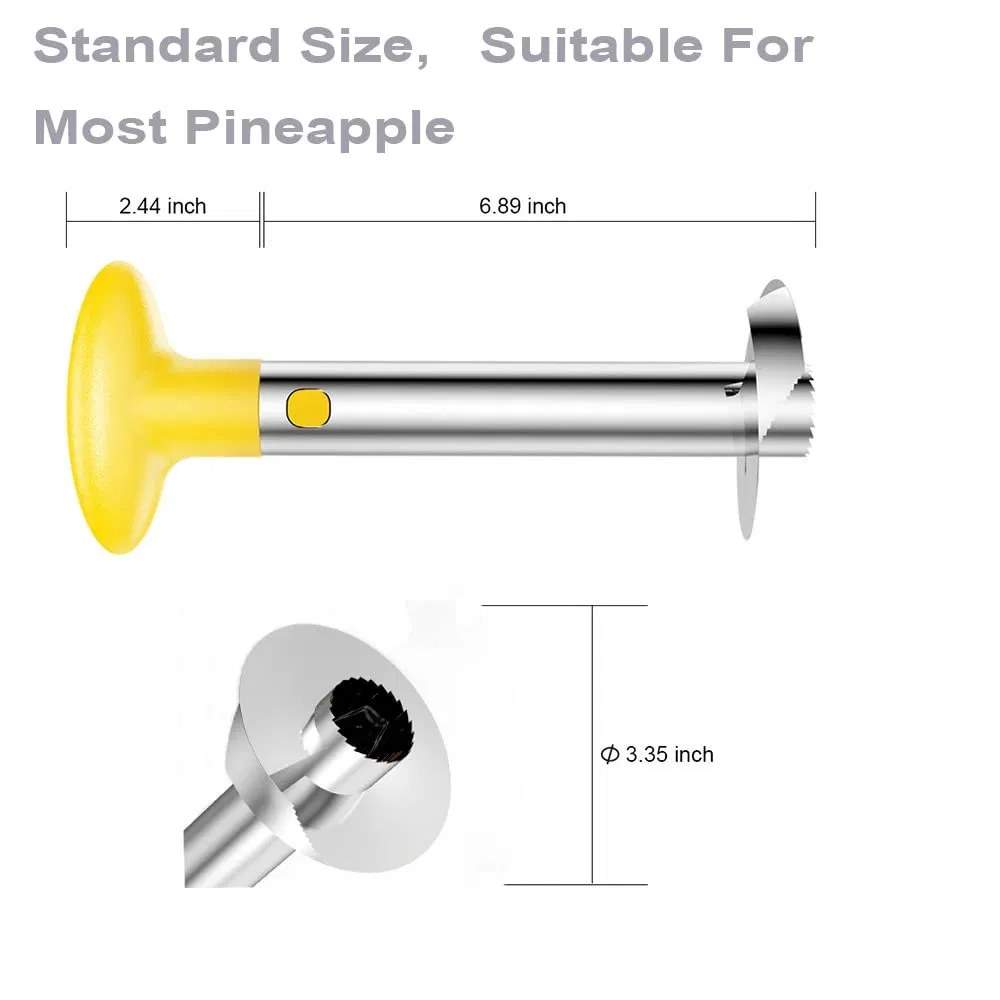 Pineapple Peeler Corer Slicer with Stainless Steel