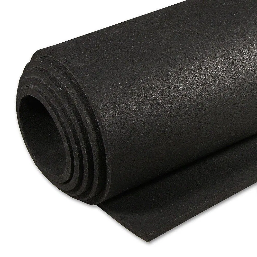 Industry Leading Eco-Friendly Rubber Gym Flooring Roll Black SBR Rubber Roll Anti-Slip Gym Floor Rubber Roll