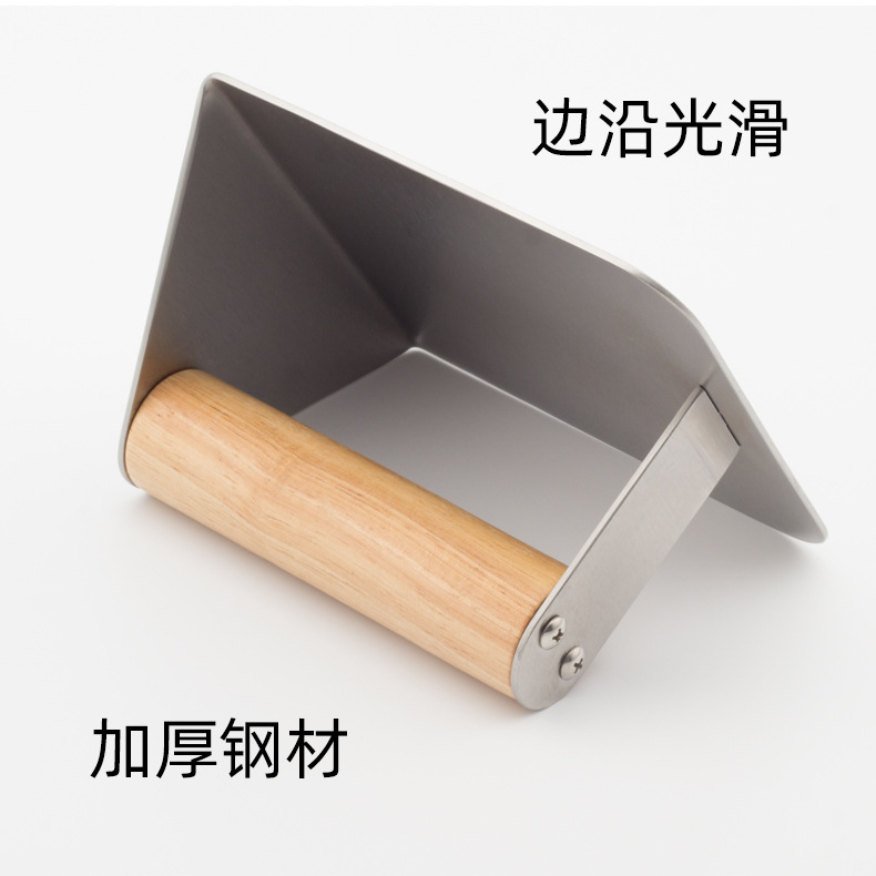 for Flat Top Griddle Grill Cooking 5 Inch Burger Smasher, Bamboo Wood Lron Grill Press