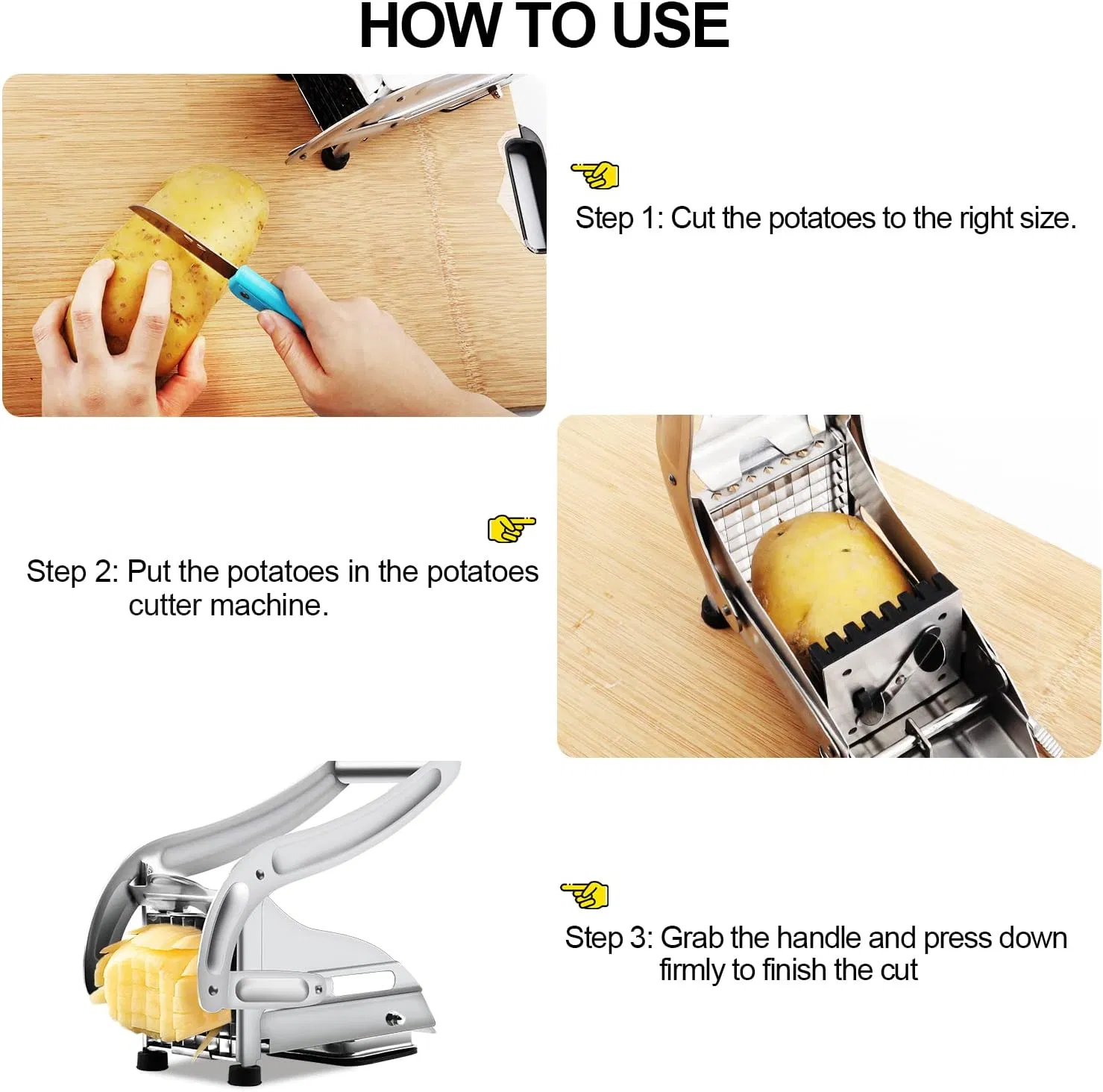 Тёрка для картофеля из нержавеющей стали с 2 лезвиями