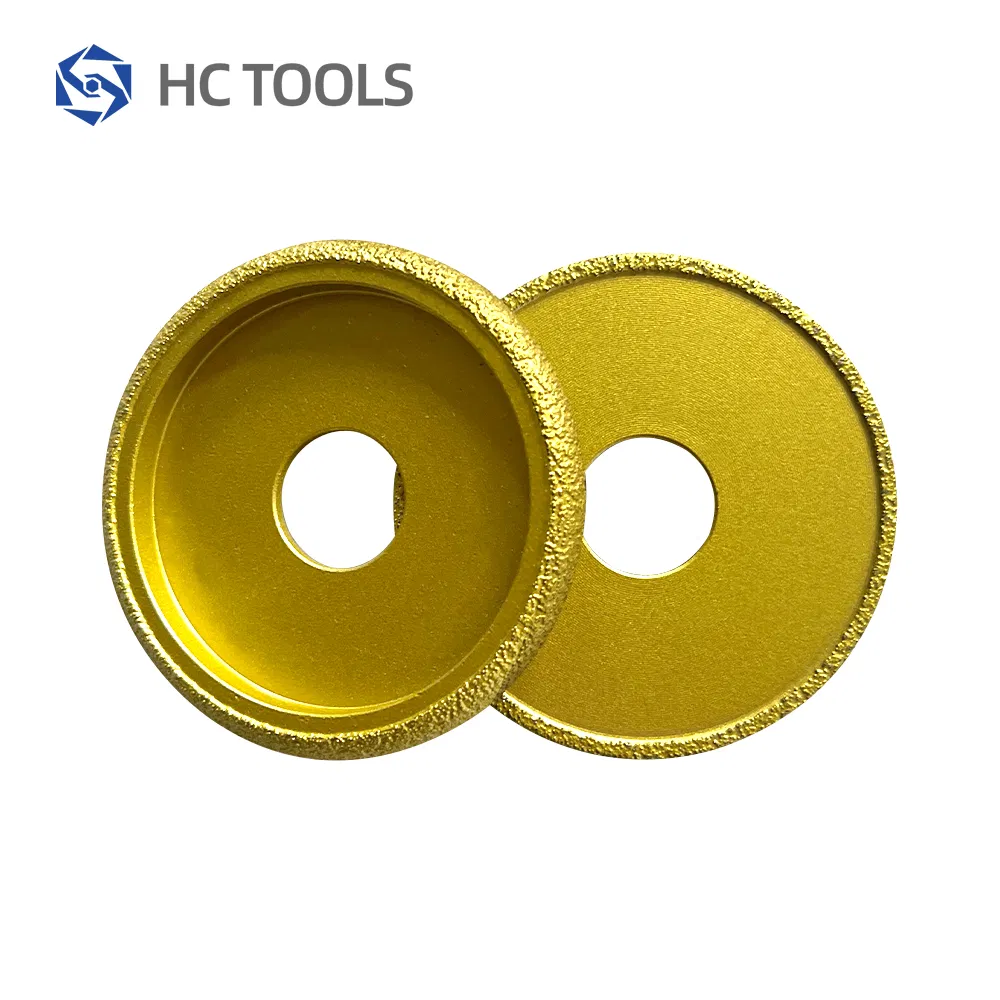 Vacuum Brazed Profile Diamond Grinding Wheel for Concrete Marble Bullnose Edge Polishing