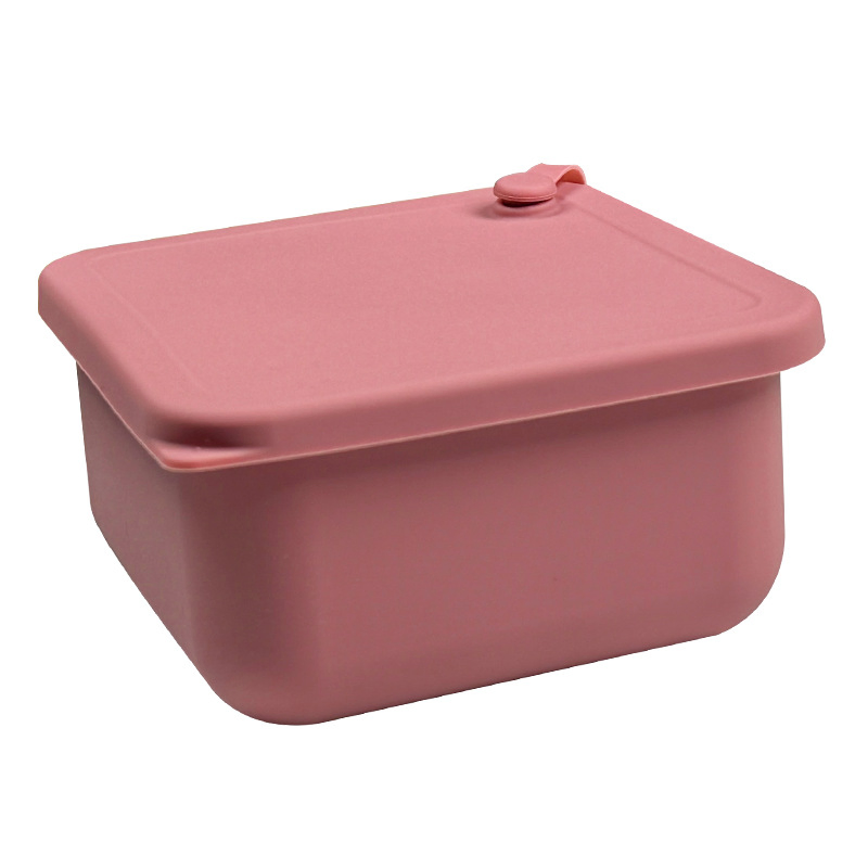 Silicone Lunch Box, Microwaveable Lunch Box for Heating, Insulated Lunch Box for Delivering Meals, Portable Gift, Outdoor Tableware Box