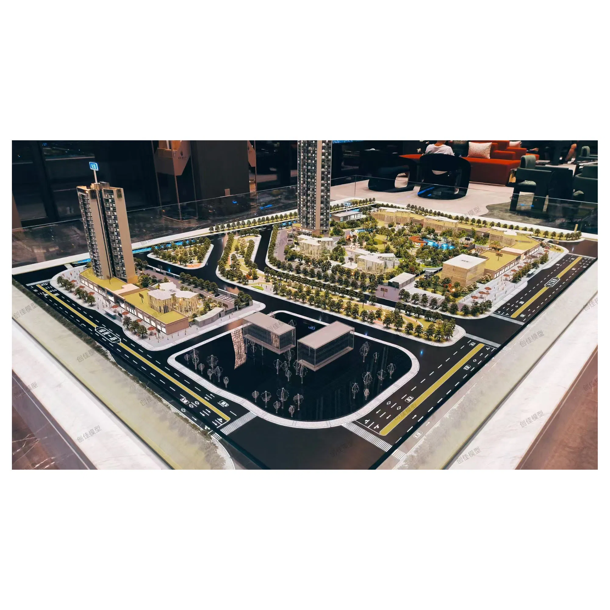 3D High-Quality Professional Urban Residential Planning Building Model