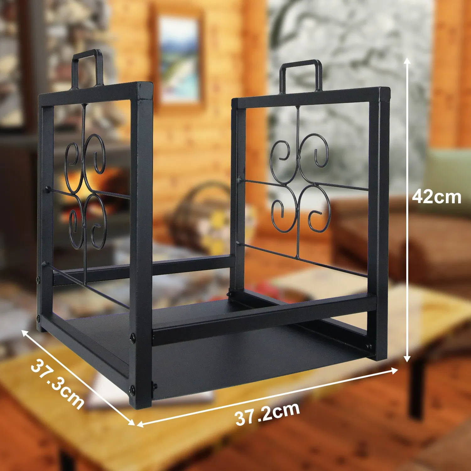 Металлическая дровница для камина VODA